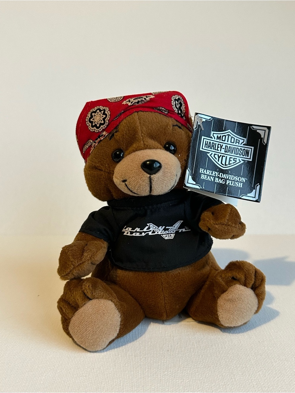 Vintage Harley-Davidson Bear Bean Bag Plush